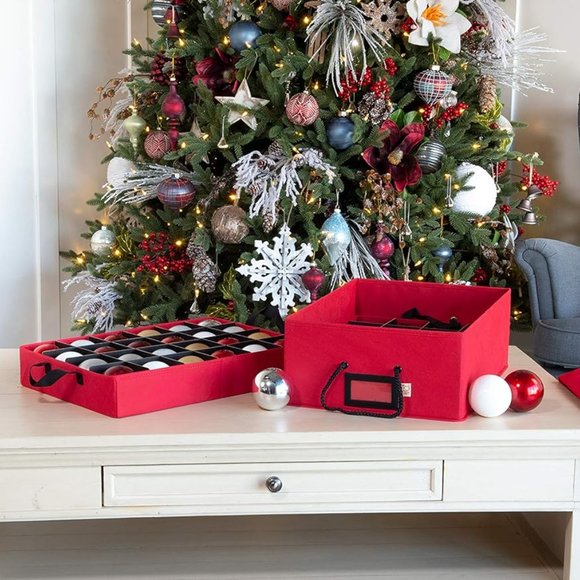 Bags [Christmas Ornament Storage Box with Dividers] - (Holds 48 Ornaments‎ - Picture 8 of 9